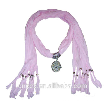 PK17ST290 Jewelry decorative knitted scarf